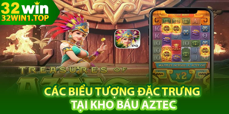 Các biểu tượng đặc trưng tại Kho báu Aztec